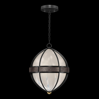 Mirage Three Light Pendant in Black Iron/Brass/Pebble (48|100038-111)