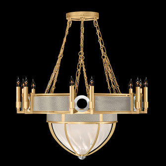 Mirage 15 Light Chandelier in Gold Leaf/Nickel/Coco (48|100037-322)