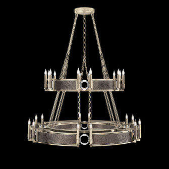 Mirage 24 Light Chandelier in Champagne/Nickel/Pebble (48|100036-621)