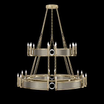 Mirage 24 Light Chandelier in Soft Gold Leaf/Nickel/Coco (48|100036-522)