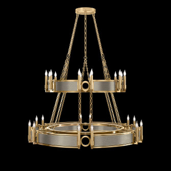 Mirage 24 Light Chandelier in Gold Leaf/Brass/Coco (48|100036-312)