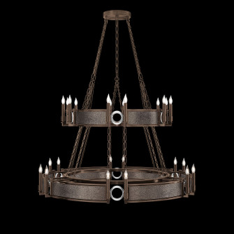 Mirage 24 Light Chandelier in Bronze/Nickel/Pebble (48|100036-221)