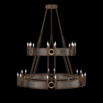 Mirage 24 Light Chandelier in Bronze/Brass/Pebble (48|100036-211)