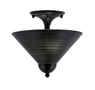 Semi-Flushes Two Light Semi-Flush Mount in Matte Black (200|120-MB-4009)