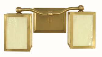 Asher Two Light Wall Sconce in Brushed Brass (8|5907 BR)