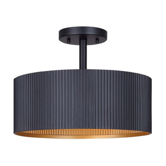 Rexton Two Light Semi-Flush Mount in Matte Black (387|ISF1119A02BK)