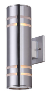 Tay Two Light Outdoor Lantern in Brushed Nickel (387|IOL256BN)
