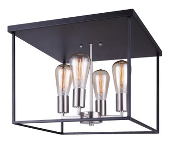Roy Four Light Flush Mount in Metal (387|IFM701A16BKN)
