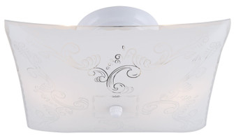 Ceiling Two Light Flush Mount in White (387|ICL711)