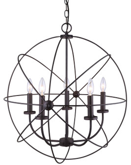 Sumerside Five Light Chandelier in Oil Rubbed Bronze (387|ICH282B05ORB25)