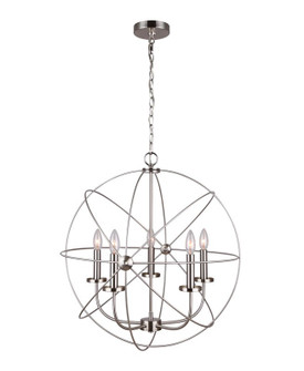 Sumerside Five Light Chandelier in Brushed Nickel (387|ICH282B05BN25)