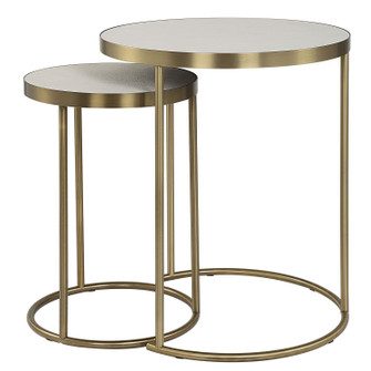 Aragon Nesting Tables Set/2 in Brass (52|50007)
