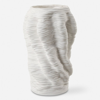 Stratified Vase in Matte White (52|18151)