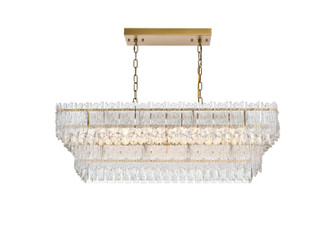 Emilia Six Light Chandelier in Satin Gold and Clear (173|1780G37SG)