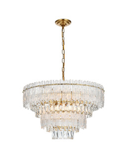 Emilia Eight Light Chandelier in Satin Gold and Clear (173|1780D25SG)