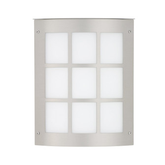 Besa Outdoor Sconce Moto 8 Grid Outdoor Lantern in Brushed Aluminum (74|MOTO8GR-WA-LED-SL)