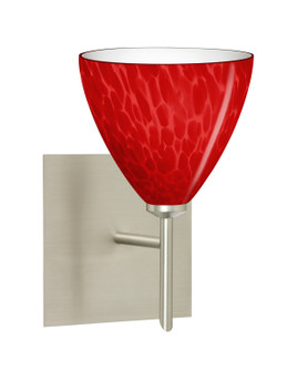 Besa Mia Mini Sconce with Square Canopy One Light Wall Sconce in Satin Nickel (74|1SW-1779RC-SN-SQ)