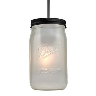 Besa Milo 4 Pendant One Light Pendant in Black (74|1JC-MILO4WF-BK)