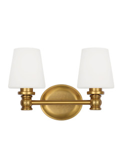 Xavierre Two Light Vanity in Burnished Brass (454|VS22102BBS)