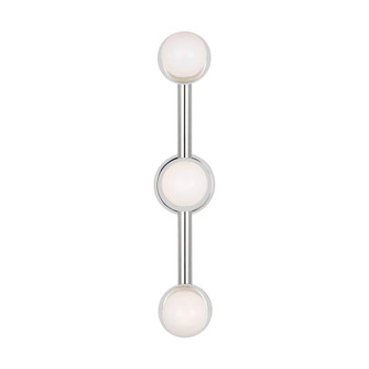 Nodes Three Light Vanity in Polished Nickel (454|KWL1173PN)