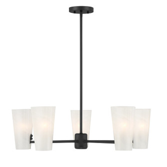 Five Light Chandelier in Matte Black (446|M100130MBK)