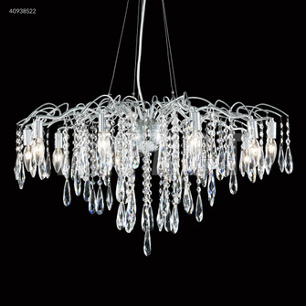 Contemporary Ten Light Chandelier in Silver (64|40938S00)