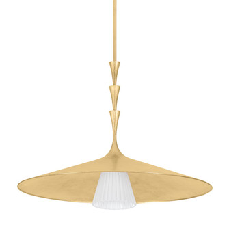 Vails Gate One Light Pendant in Vintage Gold Leaf (70|4534-VGL)