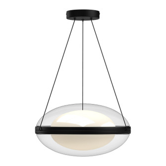 Virgo LED Pendant in Black/Opal Glass (347|PD76316-BK/OP-UNV)