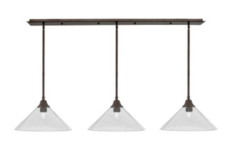 Stem Three Light Linear Pendalier in Bronze (200|48-BRZ-2162)