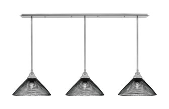 Stem Three Light Linear Pendalier in Brushed Nickel (200|48-BN-808-MB)