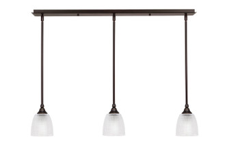 Stem Three Light Linear Pendalier in Dark Granite (200|36-DG-500)