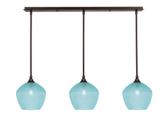 Stem Three Light Linear Pendalier in Dark Granite (200|36-DG-4925)