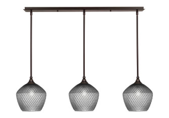 Stem Three Light Linear Pendalier in Dark Granite (200|36-DG-4922)