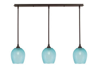 Stem Three Light Linear Pendalier in Dark Granite (200|36-DG-4905)