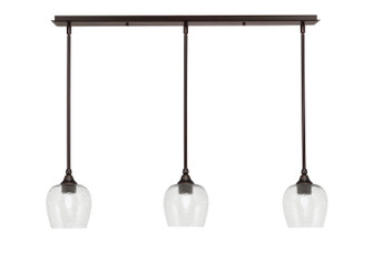 Stem Three Light Linear Pendalier in Dark Granite (200|36-DG-4812)