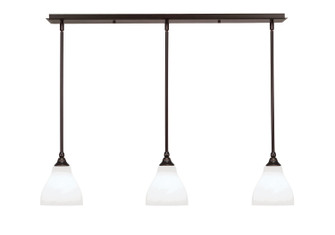 Stem Three Light Linear Pendalier in Dark Granite (200|36-DG-4761)