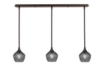 Stem Three Light Linear Pendalier in Dark Granite (200|36-DG-4622)