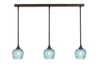 Stem Three Light Linear Pendalier in Dark Granite (200|36-DG-4605)