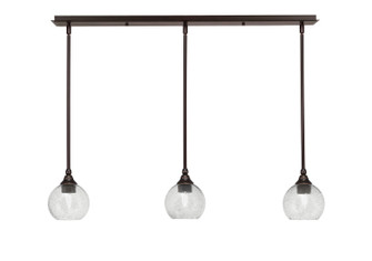 Stem Three Light Linear Pendalier in Dark Granite (200|36-DG-4102)
