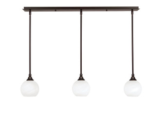 Stem Three Light Linear Pendalier in Dark Granite (200|36-DG-4101)