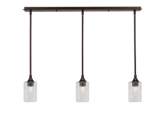 Stem Three Light Linear Pendalier in Dark Granite (200|36-DG-3002)