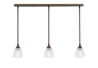 Stem Three Light Linear Pendalier in Bronze (200|36-BRZ-500)