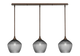 Stem Three Light Linear Pendalier in Bronze (200|36-BRZ-4922)