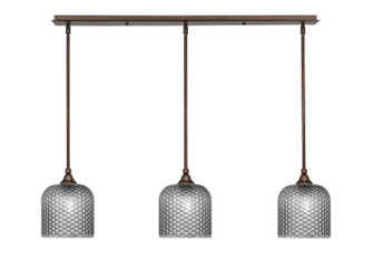 Stem Three Light Linear Pendalier in Bronze (200|36-BRZ-4912)
