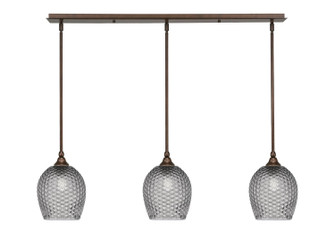 Stem Three Light Linear Pendalier in Bronze (200|36-BRZ-4902)