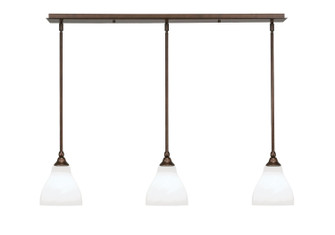 Stem Three Light Linear Pendalier in Bronze (200|36-BRZ-4761)
