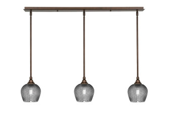 Stem Three Light Linear Pendalier in Bronze (200|36-BRZ-4602)
