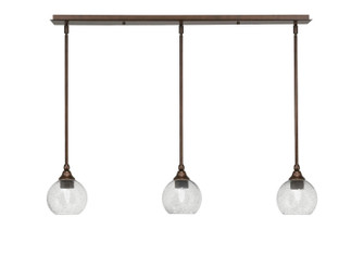 Stem Three Light Linear Pendalier in Bronze (200|36-BRZ-4102)