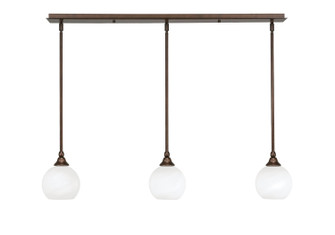 Stem Three Light Linear Pendalier in Bronze (200|36-BRZ-4101)