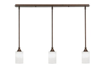 Stem Three Light Linear Pendalier in Bronze (200|36-BRZ-310)